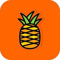 Ananas-Vektor-Icon-Design vektor