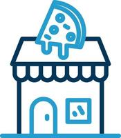 Pizza-Shop-Vektor-Icon-Design vektor