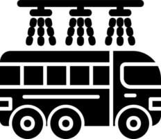 Bus waschen Vektor Symbol