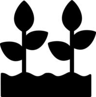 Pflanze wachsend Vektor Symbol