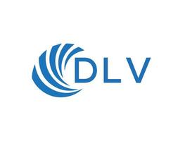 dlv brev logotyp design på vit bakgrund. dlv kreativ cirkel brev logotyp begrepp. dlv brev design. vektor