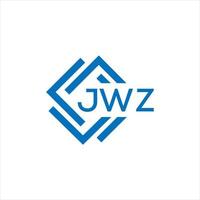 jwz kreativ cirkel brev logotyp begrepp. jwz brev design. vektor