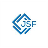 jsf Brief Logo Design auf Weiß Hintergrund. jsf kreativ Kreis Brief Logo Konzept. jsf Brief Design. vektor