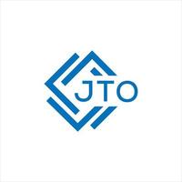 jto Brief design.jto Brief Logo Design auf Weiß Hintergrund. jto kreativ Kreis Brief Logo Konzept. jto Brief design.jto Brief Logo Design auf Weiß Hintergrund. jto c vektor