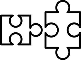 Puzzle-Vektor-Symbol vektor