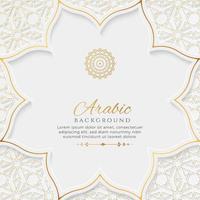 arabicum islamic elegant vit lyx prydnad bakgrund med kopia Plats för text vektor