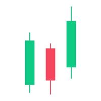ljus handel Diagram för analyserar handel på de crypto valuta och stock marknader vektor