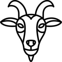 Symbol für Ziegenvektor vektor