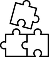 Puzzle Stücke Vektor Symbol