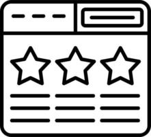 web rating vektor ikon