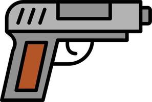 Symbol für Pistolenvektor vektor