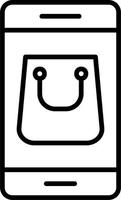 Online-Shopping-Vektor-Symbol vektor