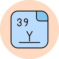 Yttrium Vektor Symbol