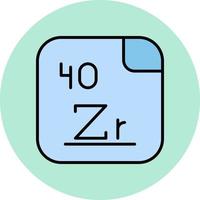 Zirkonium Vektor Symbol