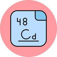 kadmium vektor ikon