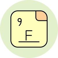 fluor vektor ikon