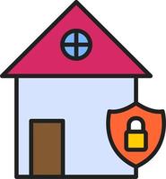 Zuhause Sicherheit Vektor Symbol