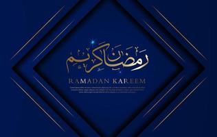 Ramadan kareem im Luxus Stil Hintergrund vektor