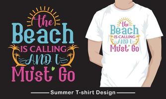 Sommer- T-Shirt Design, Typografie, Jahrgang, kostenlos Vektor