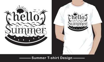 Sommerfest-T-Shirt-Design vektor