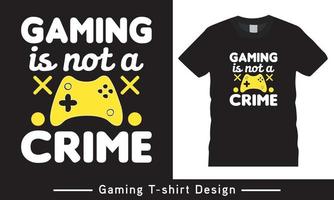 gaming älskare t skjorta design fri vektor