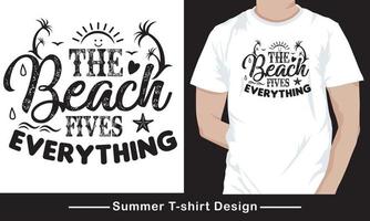 Sommer- T-Shirt Design, Typografie Vektor t Hemd Design Datei kostenlos Vektor