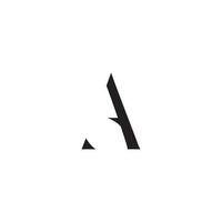abstrakt brev en logotyp design vektor isolerat på vit bakgrund.