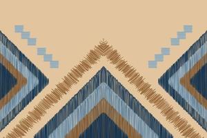 etnisk ikat tyg mönster geometrisk stil.afrikansk ikat broderi etnisk orientalisk mönster vit brun grädde bakgrund. abstrakt, vektor, illustration. för textur, kläder, inslagning, dekoration, matta. vektor