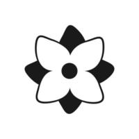 Blume Symbol im modisch eben Stil isoliert auf Weiß Hintergrund. Frühling Symbol zum Ihre Webseite Design, Logo, Anwendung, ui. Gliederung Vektor Illustration.