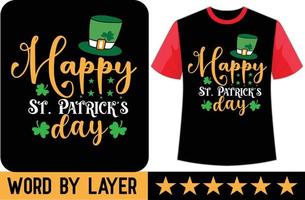 st.patrick svg t Hemd Design vektor