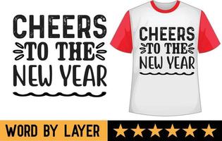 glücklich Neu Jahr svg t Hemd Design vektor