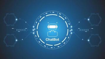 chatbot ai artificiell intelligens teknologi hitech begrepp. chatbot Ansökan smart bot, öppen ai, linje, teknologi abstrakt, vektor. design för chattar, webb baner, bakgrund, omvandling. vektor