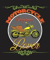 motorcykel original- älskare t-shirt design vektor