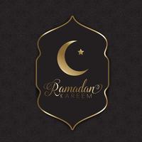 Guld och svart Ramadan bakgrund vektor