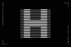 Monogramm Logo Brief h Linien abstrakt modern Kunst vektor