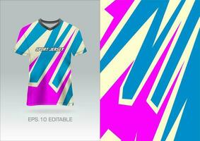 abstrakt Grunge Linie Sport Jersey T-Shirt Design vektor