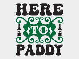 St Patrick's Tag T-Shirt Design Datei vektor