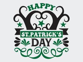 St Patrick's Tag T-Shirt Design Datei vektor