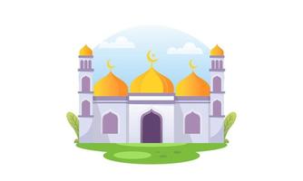 schön Ramadan kareem Moschee Vektor Illustration