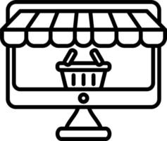 Online-Shop-Vektorsymbol vektor