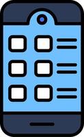Vektorsymbol für mobile Apps vektor