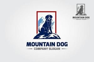 berg hund logotyp mall professionell, eleganta och modern. detta logotyp Begagnade för några husdjur relaterad företag, husdjur affär, husdjur Träning Centrum. vektor