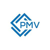 pmv Brief Logo Design auf Weiß Hintergrund. pmv kreativ Kreis Brief Logo Konzept. pmv Brief Design. vektor