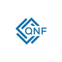 qnf Brief Logo Design auf Weiß Hintergrund. qnf kreativ Kreis Brief Logo Konzept. qnf Brief Design. vektor