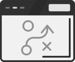Vektorsymbol für strategischen Plan vektor