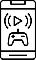 Handy, Mobiltelefon Spiel Vektor Symbol