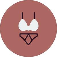 Bikini-Vektor-Symbol vektor