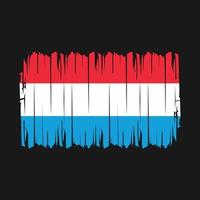 luxemburg flagga borsta vektor