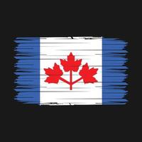 kanada flagga borsta vektor illustration