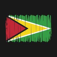 guyana flagga borsta vektor